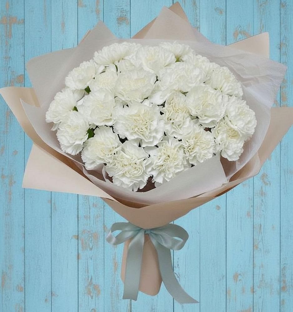 Букет цветов из: Гвоздики в Ферме