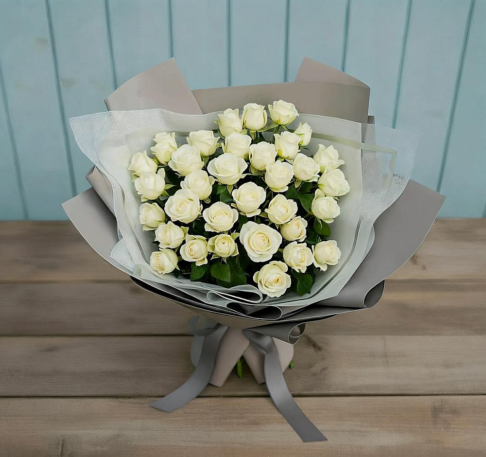 Букет Белоснежная нежность в Ферме