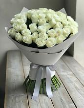 Букет 35 Белых роз в Ферме