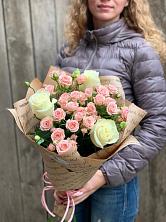 Букет цветов из:  Розы в Ферме