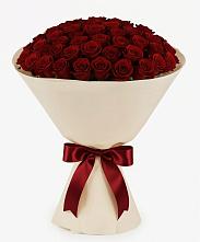 Букет 101 Бордовая роза Блэк Бакарра в Ферме