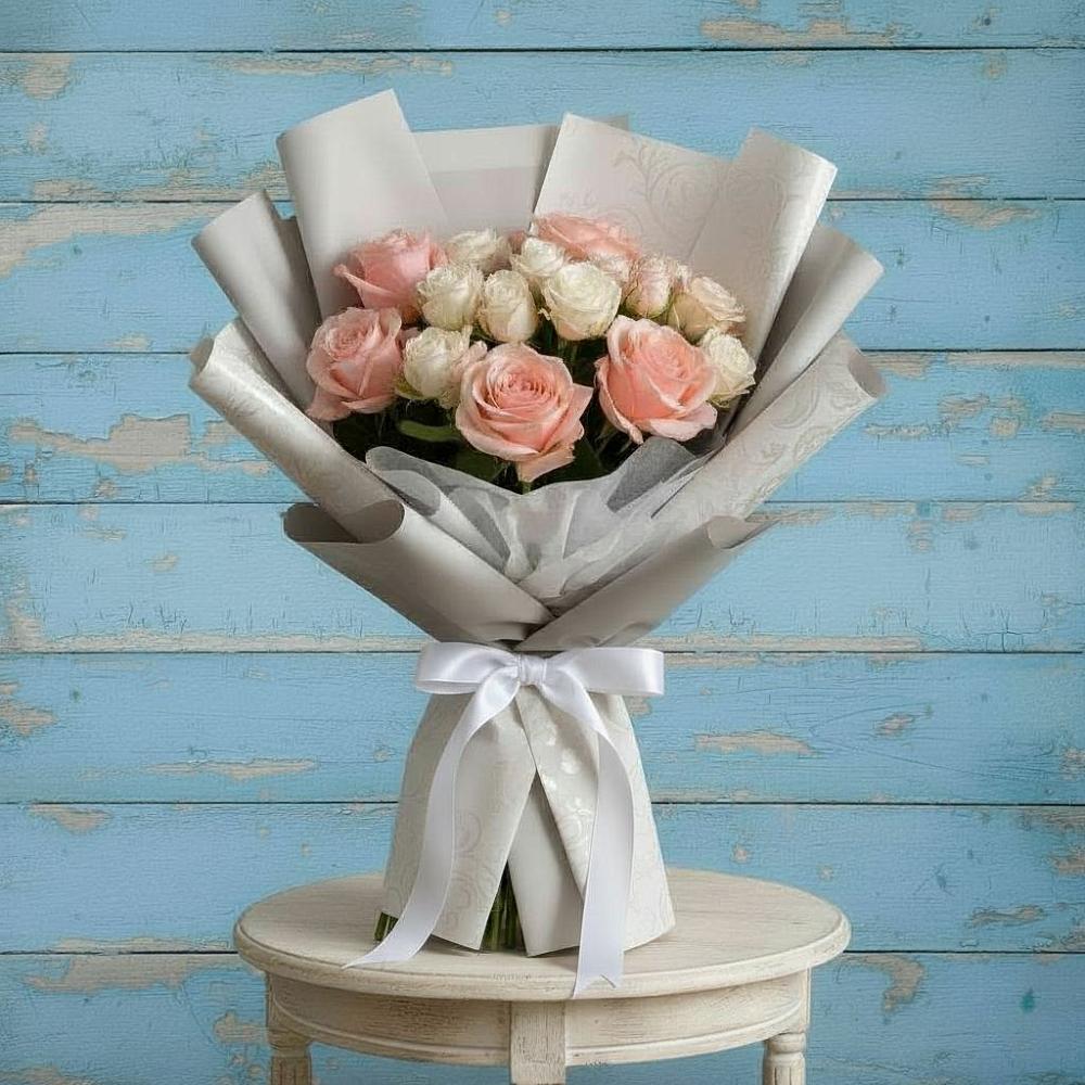 Букет цветов из: Розы в Ферме