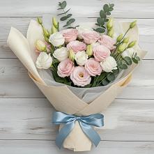 Букет цветов из:  Лизиантусы #REPLACE_PRED# Ферме