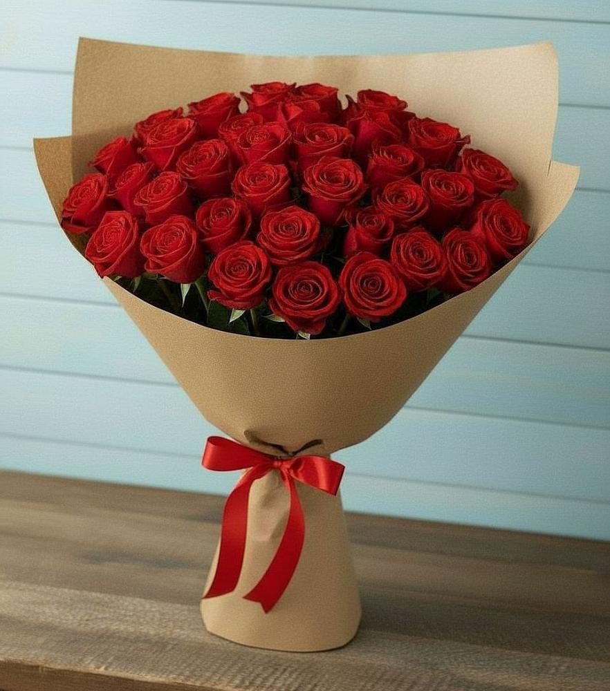 Букет Красные розы Милано в Ферме