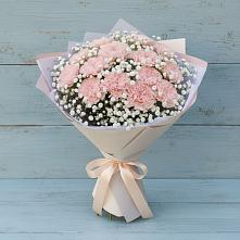 Букет цветов из:  Гвоздики в Ферме