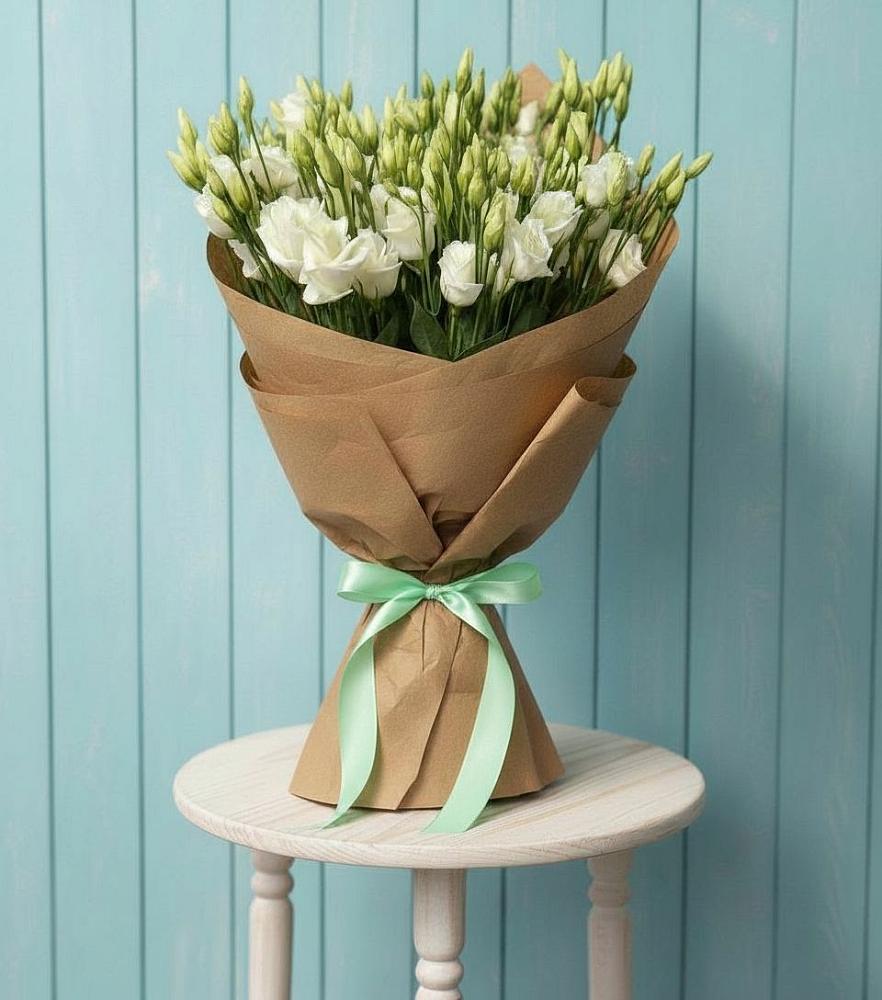 Букет цветов из: Лизиантусы в Ферме