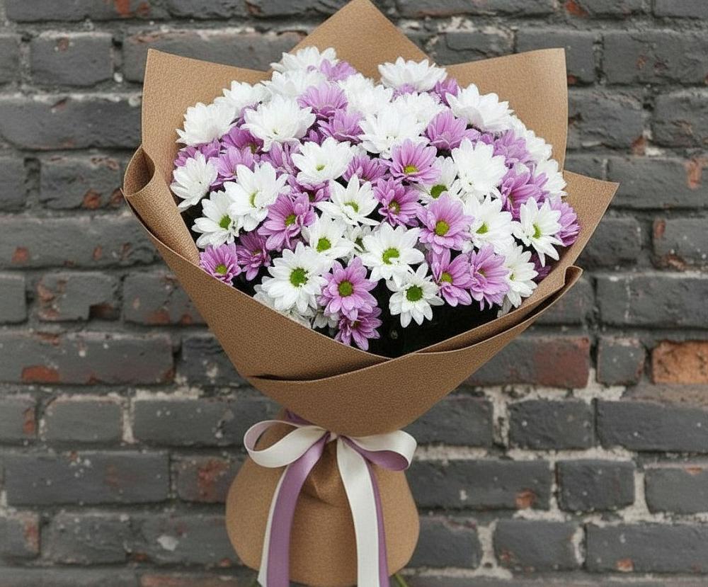 Букет цветов из: Хризантемы в Ферме