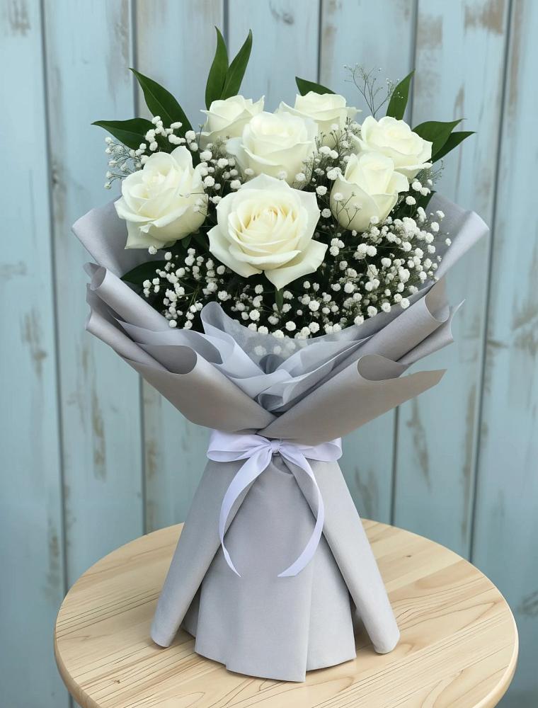 Букет цветов из: Розы в Ферме