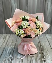 Букет цветов из:  Гвоздики, Розы и Хризантемы #REPLACE_PRED# Ферме