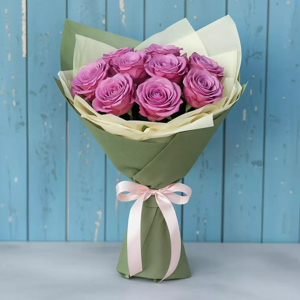 Букет Розы Фёрст Леди в Ферме