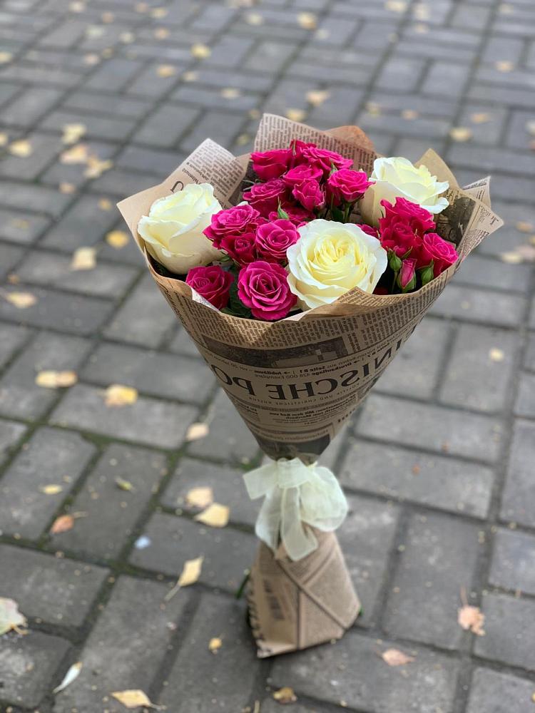 Букет цветов из: Розы в Ферме