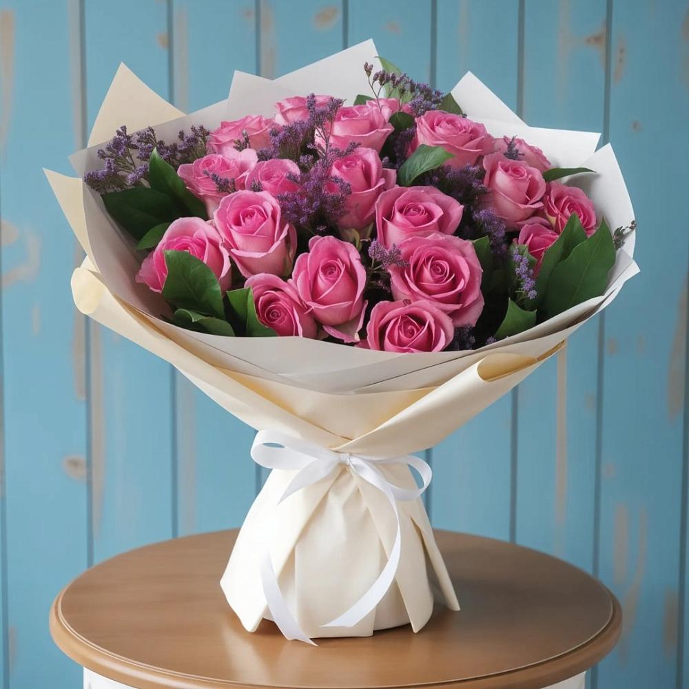 Букет цветов из: Розы в Ферме